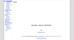 Desktop Screenshot of naturalhealthmethods.org