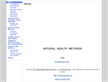 Tablet Screenshot of naturalhealthmethods.org